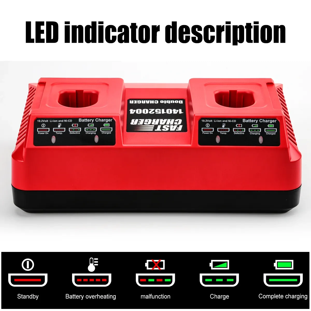 For Craftsman 19.2v Doul Port Battery Charger 1