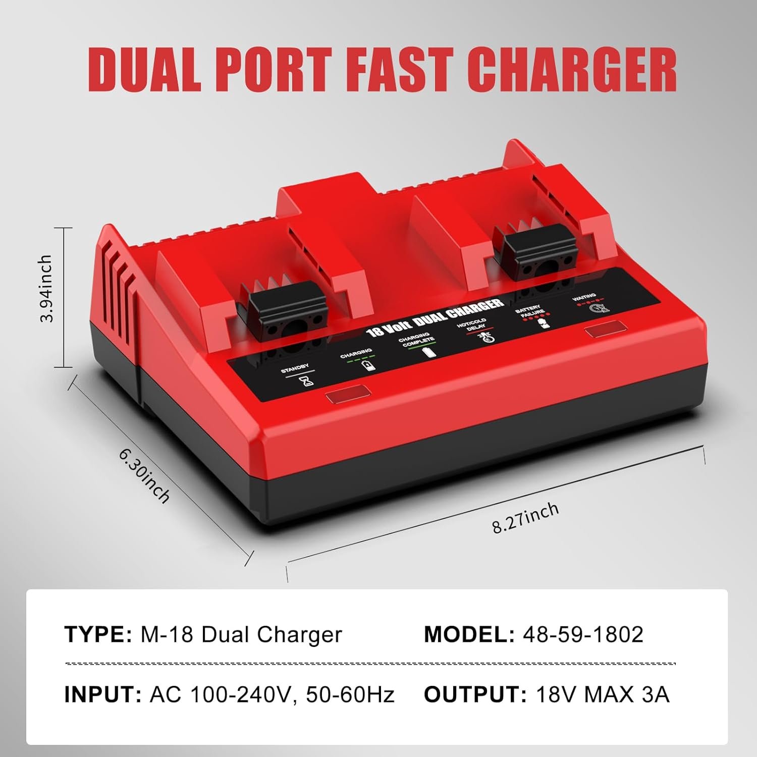 For Milwaukee M 18charger2