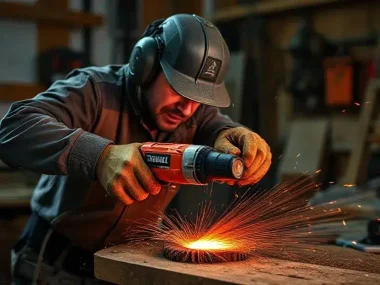 When Using Power Tools Never Engage The