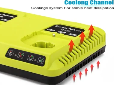 For Ryobi 12v 18v Dual Port Battery Charger 5