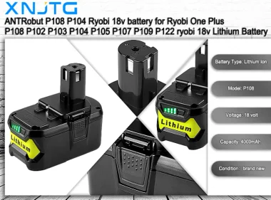 For Ryobi P108 P104 18v Battery