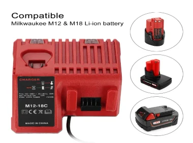 Milwaukee M12 & M18 Battery Charger
