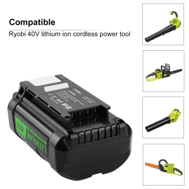 40 Volt 6.0ah Lithium Lon Battery For Ryobi Tools Op4050 Op4060a