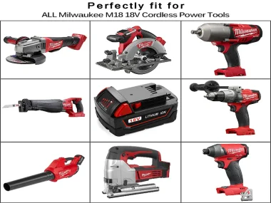 Xnjtg Mil 18v Li10 Battery For Milwaukee M18 Battery