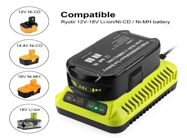 For Ryobi 18v Battery Charger 5
